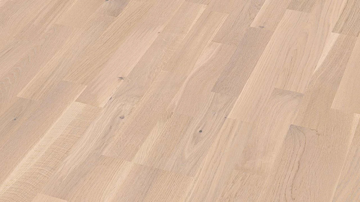 MEISTER Parquet Flooring - Longlife PC 200 Oak lively cream white (500009-2400200-09035)