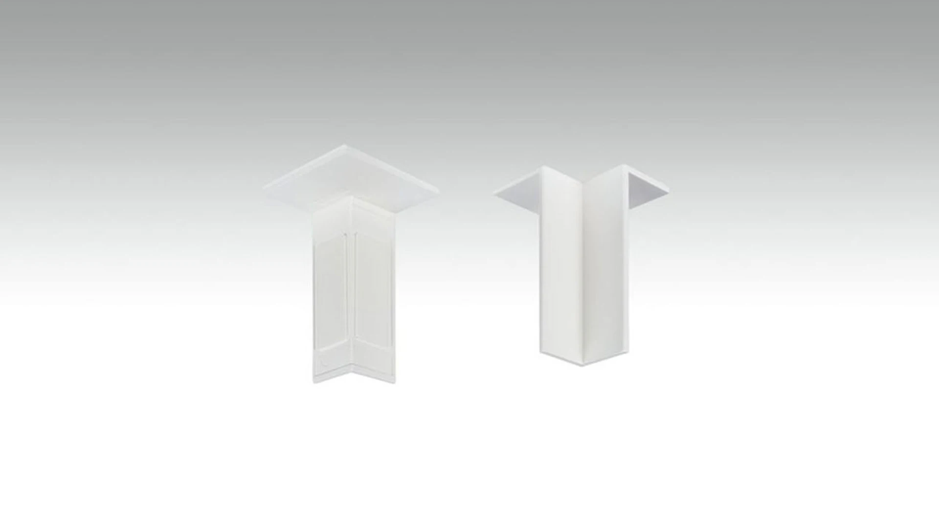 Angle intérieur auto-adhésif pour plinthe F100201M Modern White 18 x 50 mm - 4pcs.