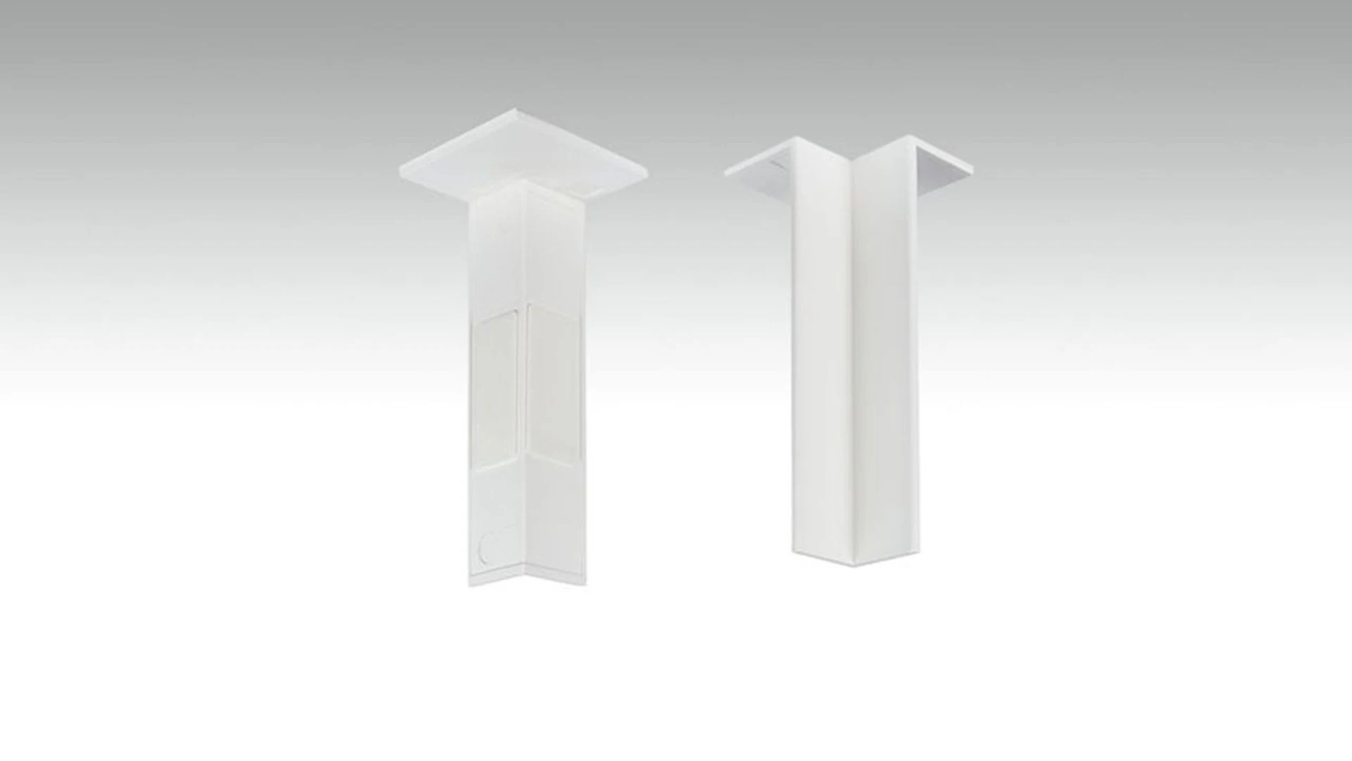 Angle intérieur auto-adhésif pour plinthe F100202M Modern White 18 x 80 mm (9062302001)