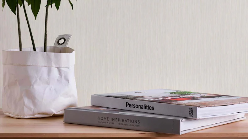 Vinyltapete Strukturtapete creme Modern Streifen Authentic Walls 2 012