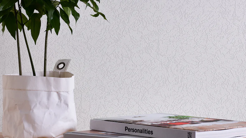 Papier peint vinyle Meistervlies 2020 Architects Papier peint blanc uni table 518