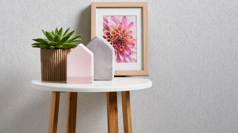 Papier peint vinyle Meistervlies 2020 Architects Papier peint blanc uni table 518