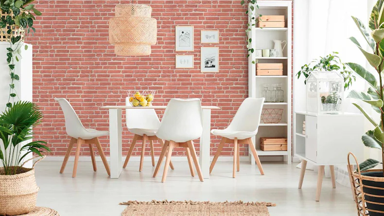 Vinyltapete Steintapete rot Modern Steine Elements 831