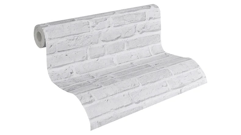 Carta da parati in vinile Best of Wood'n Stone 2a edizione A.S. Création muro di pietra grigio 832