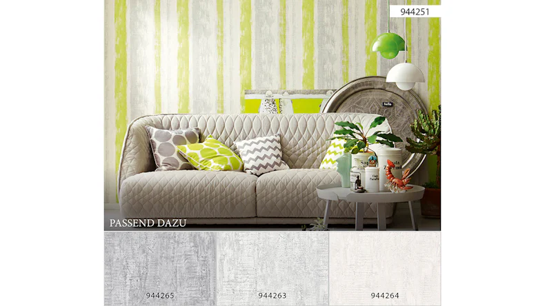 Vinyltapete Best of Wood`n Stone 2nd Edition A.S. Création Modern Gelb Grau Grün 251