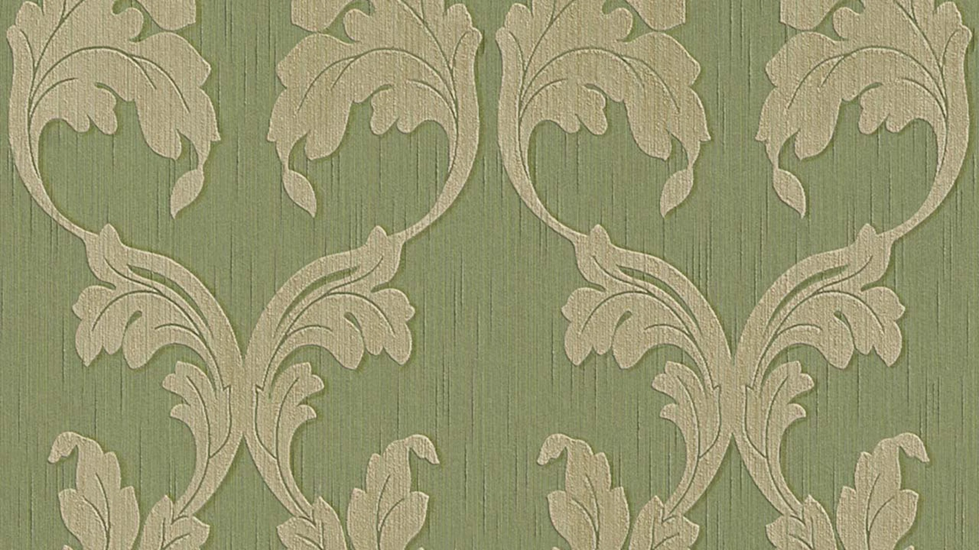 textile thread wallpaper green vintage flowers & nature tessuto 284
