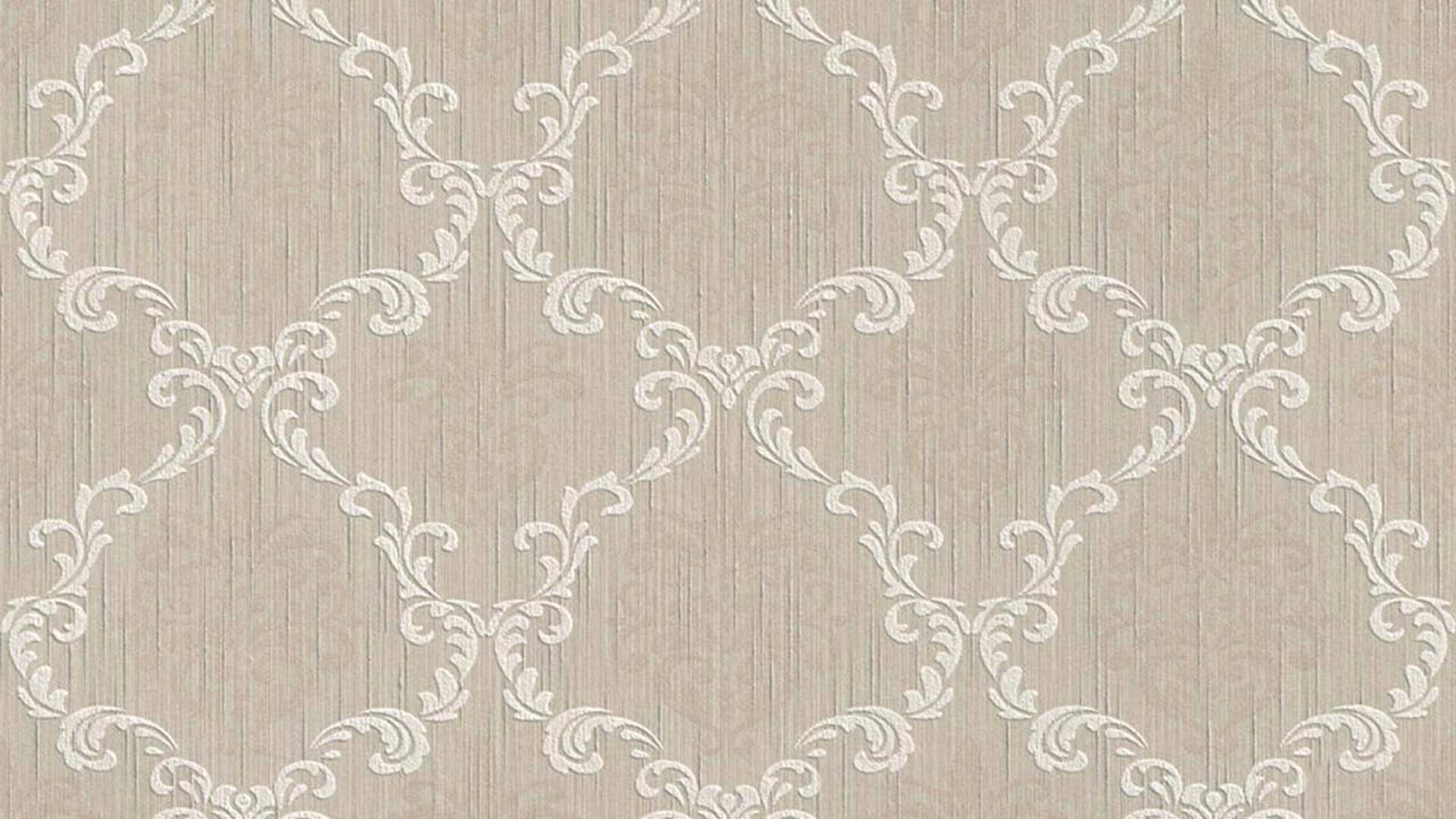 textile thread wallpaper beige vintage flowers & nature tessuto 291