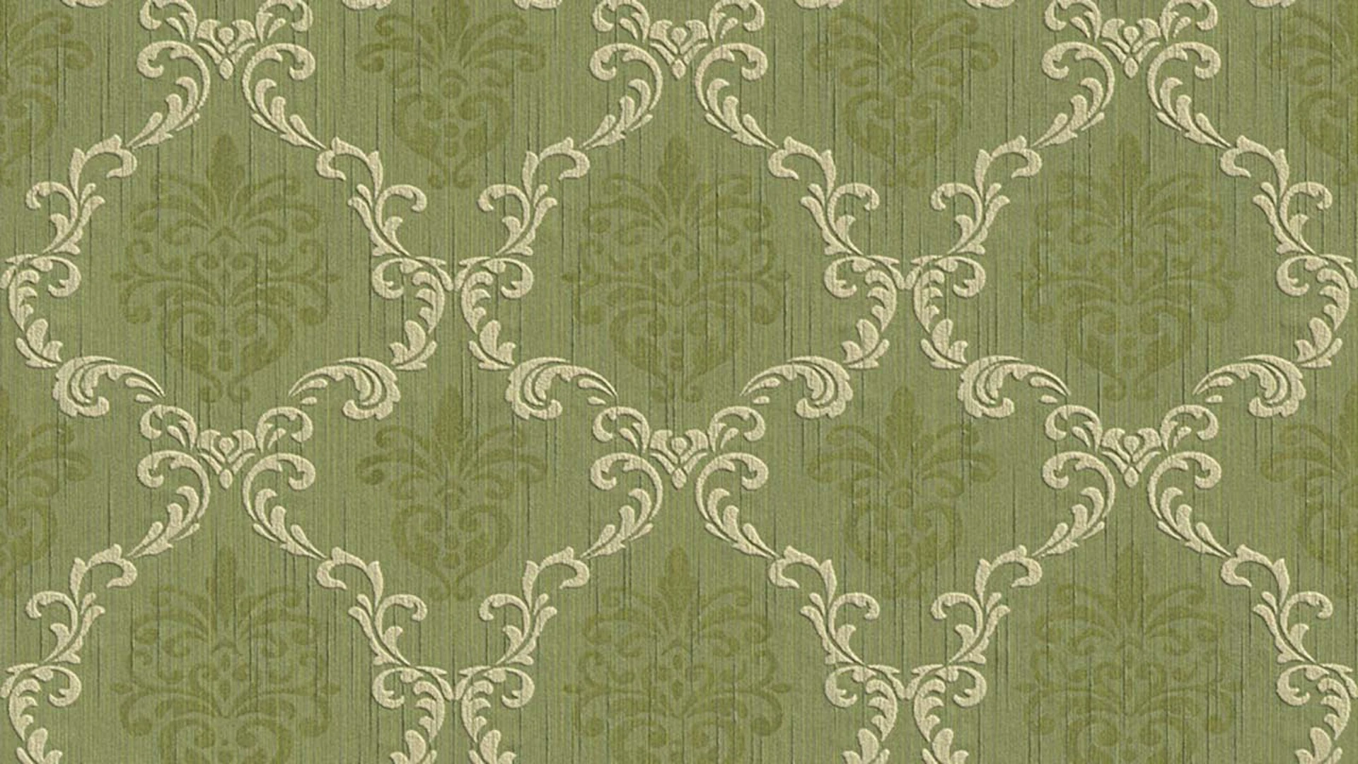 fil textile papier peint vert fleurs vintage & nature Tessuto 294