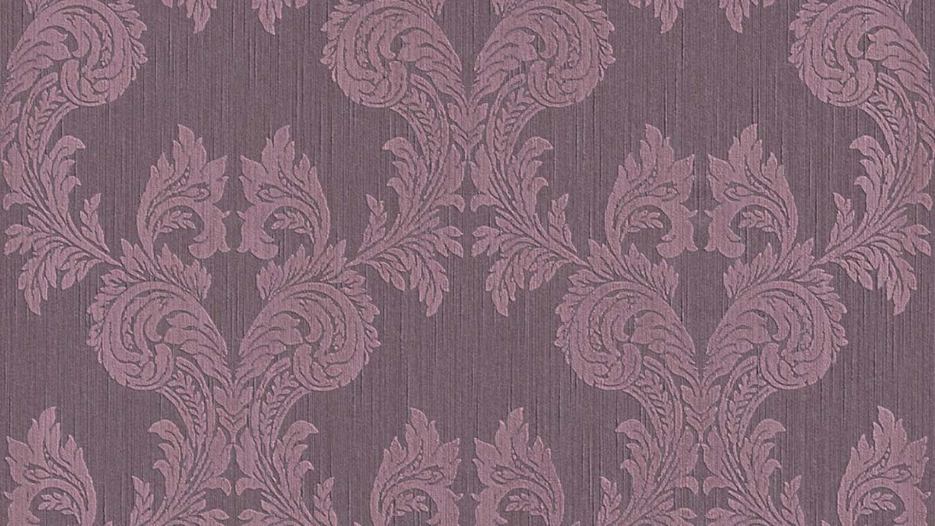 Textile thread wallpaper purple vintage flowers & nature Tessuto 305