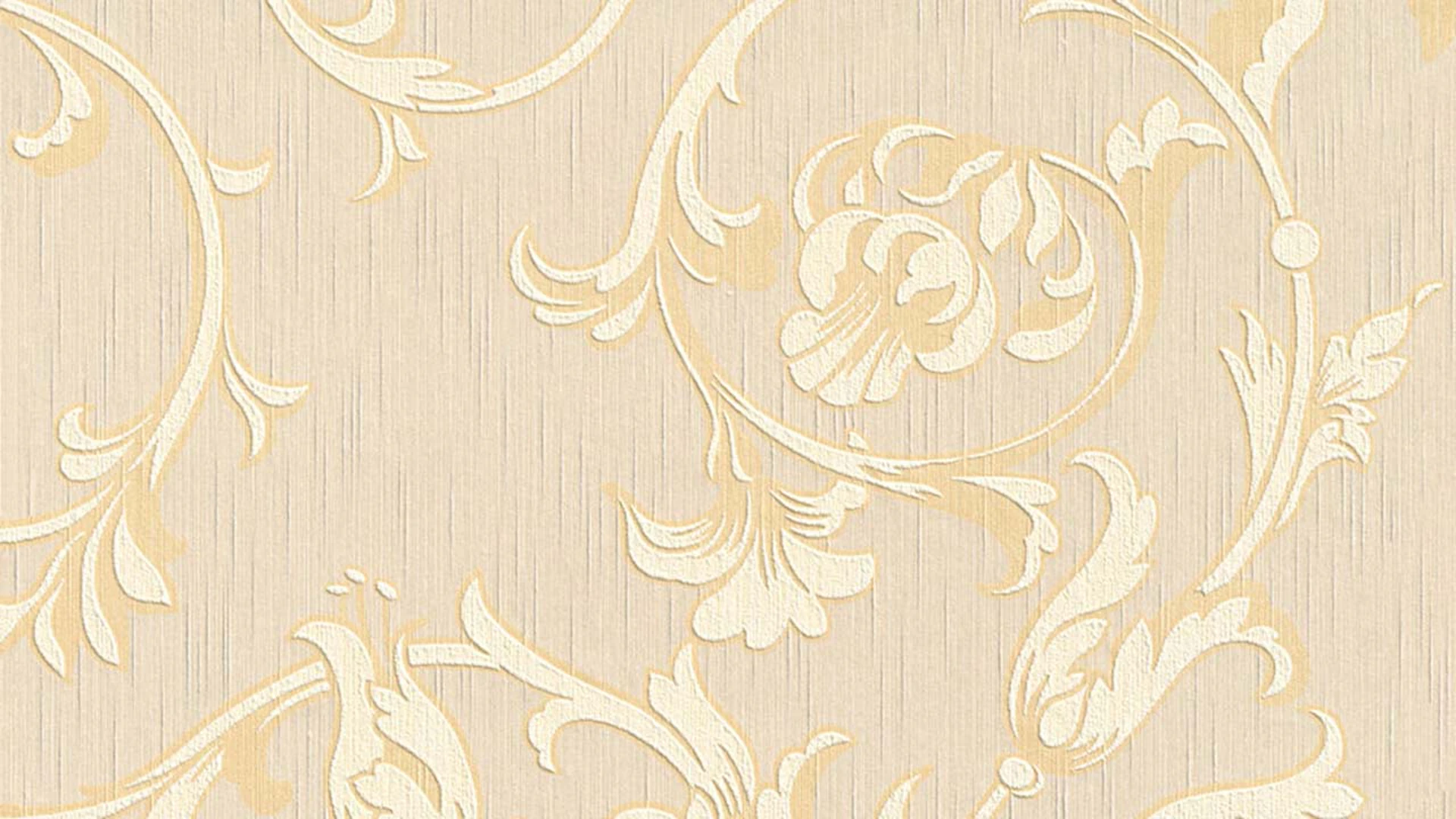 textile thread wallpaper cream vintage flowers & nature tessuto 332
