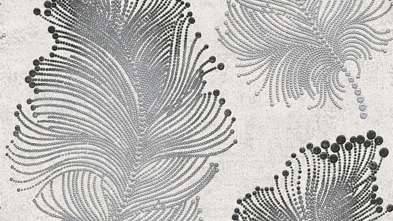 Vinyltapete Bohemian Burlesque A.S. Création Modern Metallic Schwarz Weiß 456