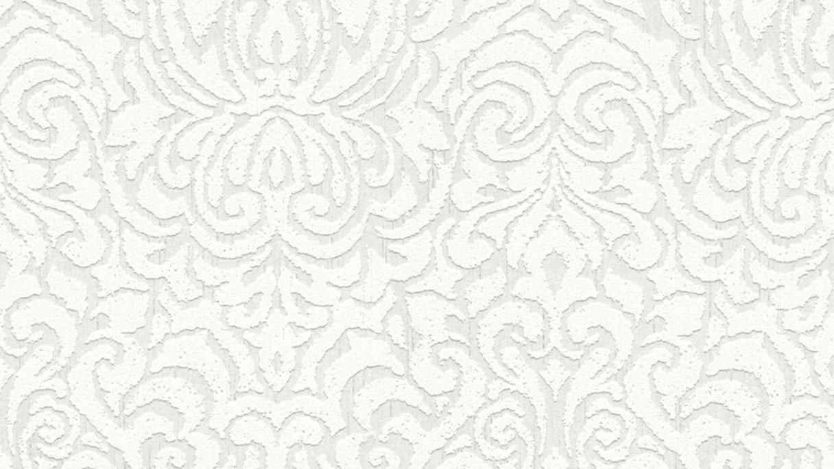 Textile thread wallpaper white vintage country house ornaments flowers & nature Tessuto 2 932
