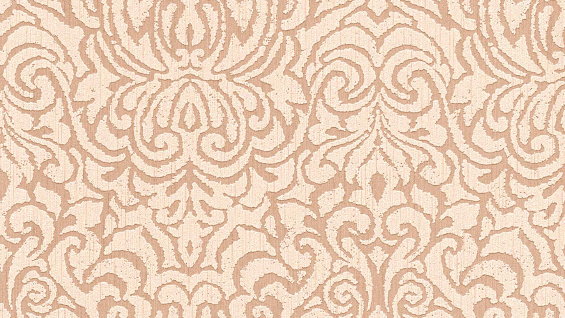 Textilfädentapete beige Vintage Landhaus Ornamente Blumen & Natur Tessuto 2 934