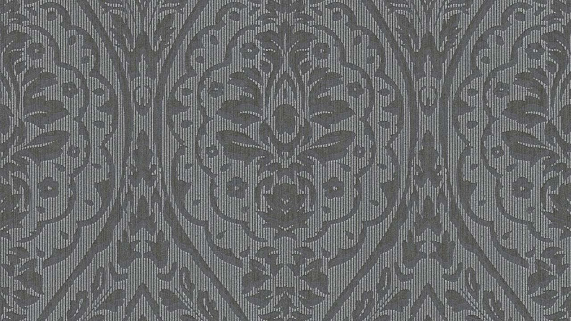 Textilfädentapete braun Klassisch Vintage Landhaus Ornamente Blumen & Natur Tessuto 2 957
