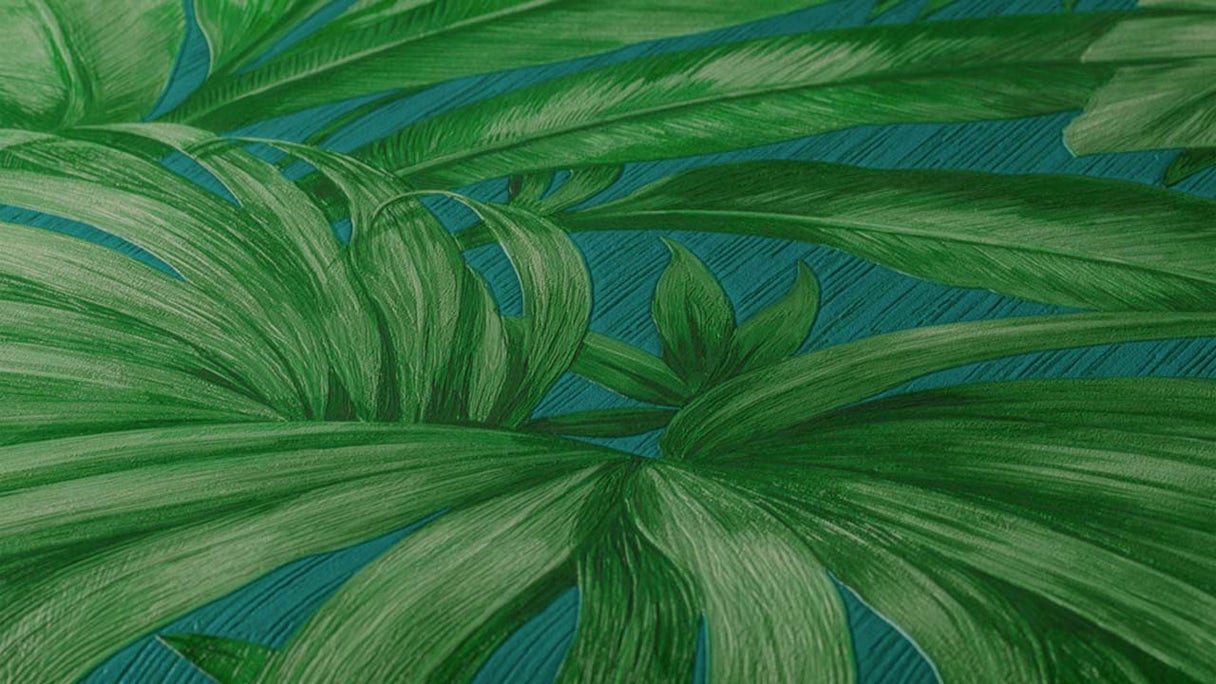 Vinyltapete grün Retro Blumen & Natur Versace 2 406