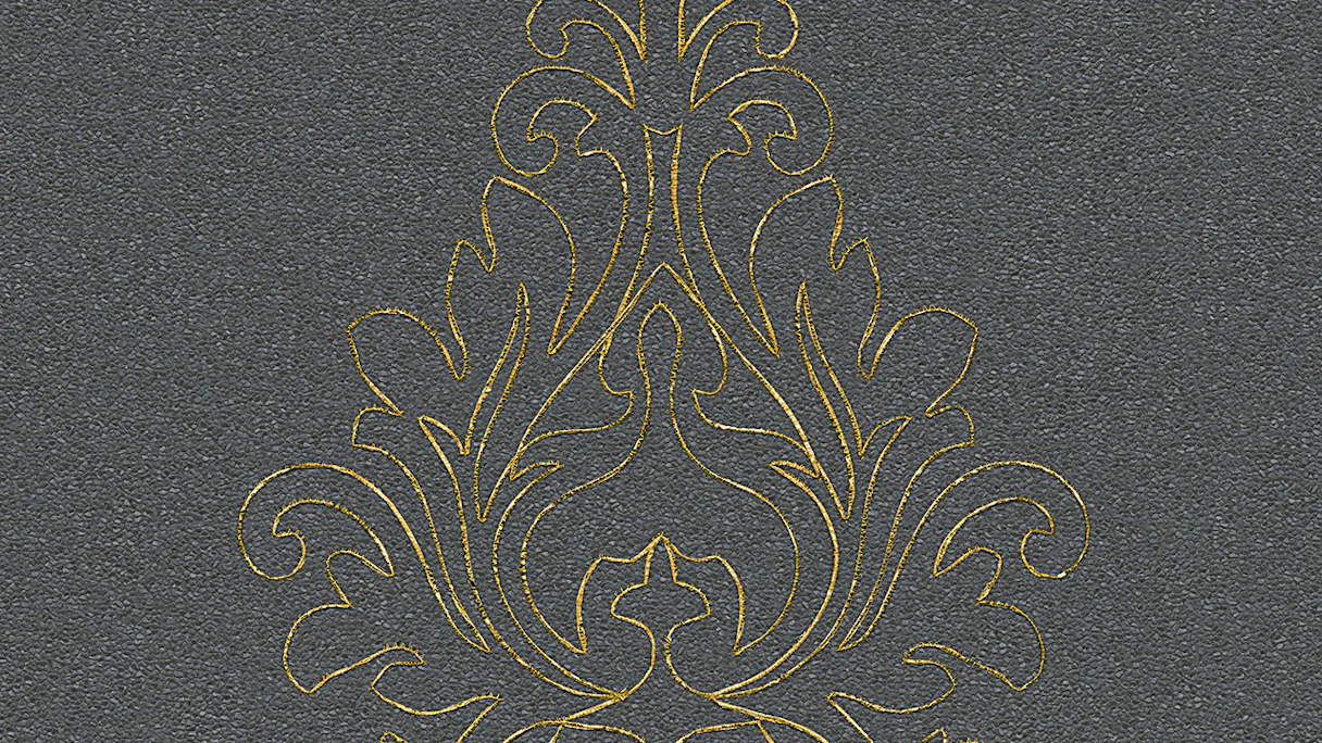 Vinyltapete Nobile Architects Paper Ornamente Grau Metallic 824