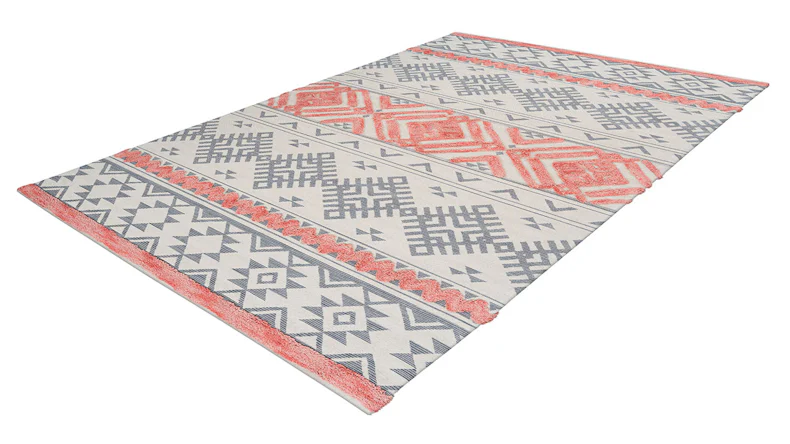 tapis planeo - Ethnie 200 Gris / Abricot