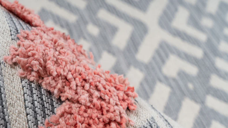 tapis planeo - Ethnie 200 Gris / Abricot