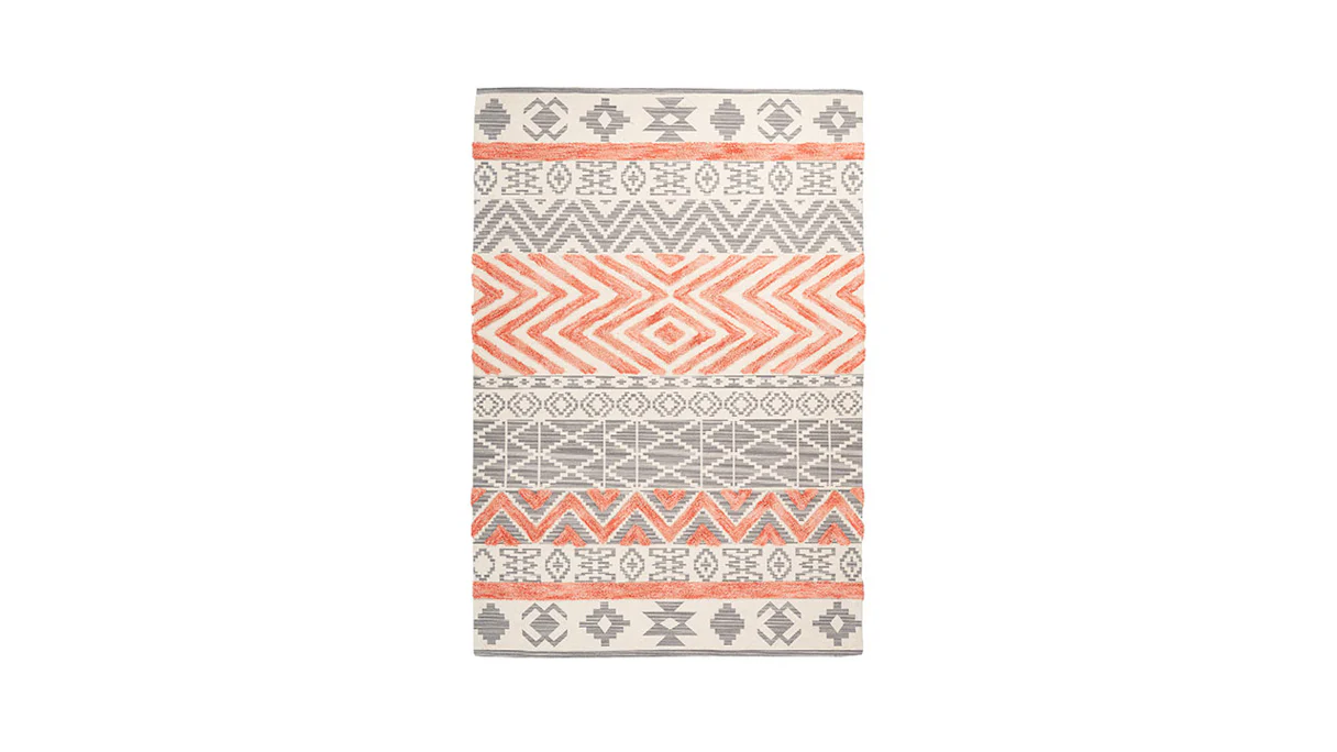 planeo carpet - Ethnie 100 Grey / Apricot 200 x 290 cm