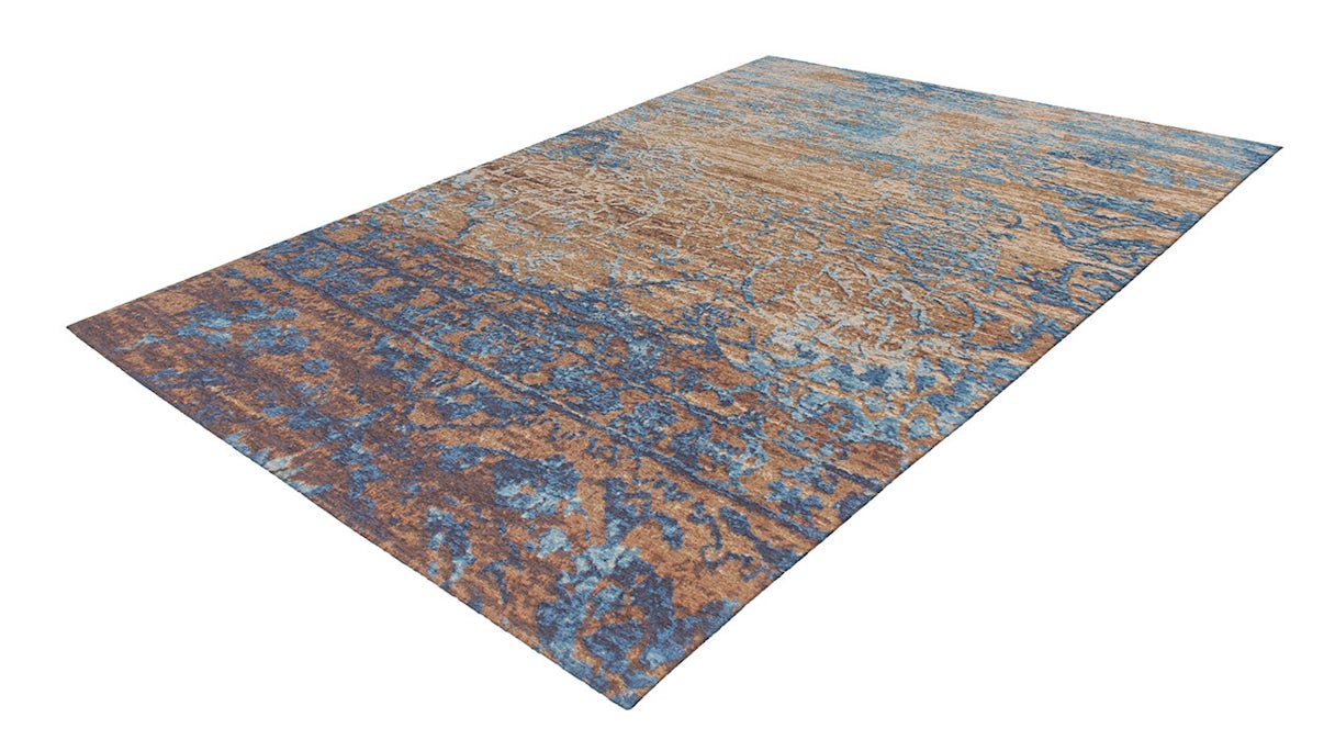 planeo Teppich - Blaze 600 Blau / Beige 115 x 170 cm