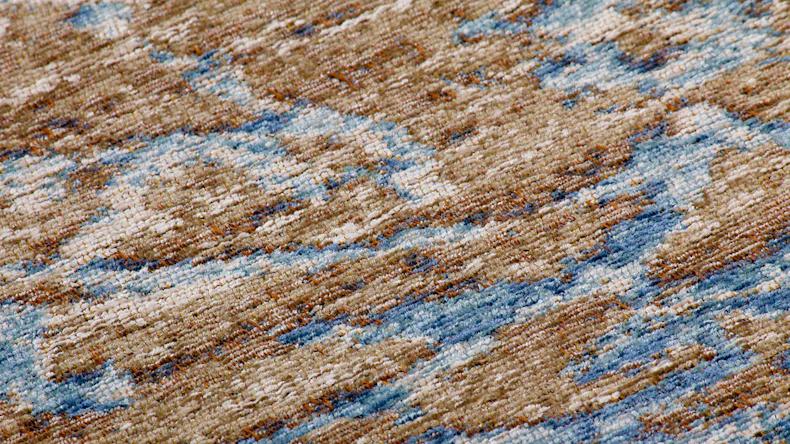 planeo Teppich - Blaze 600 Blau / Beige 195 x 290 cm