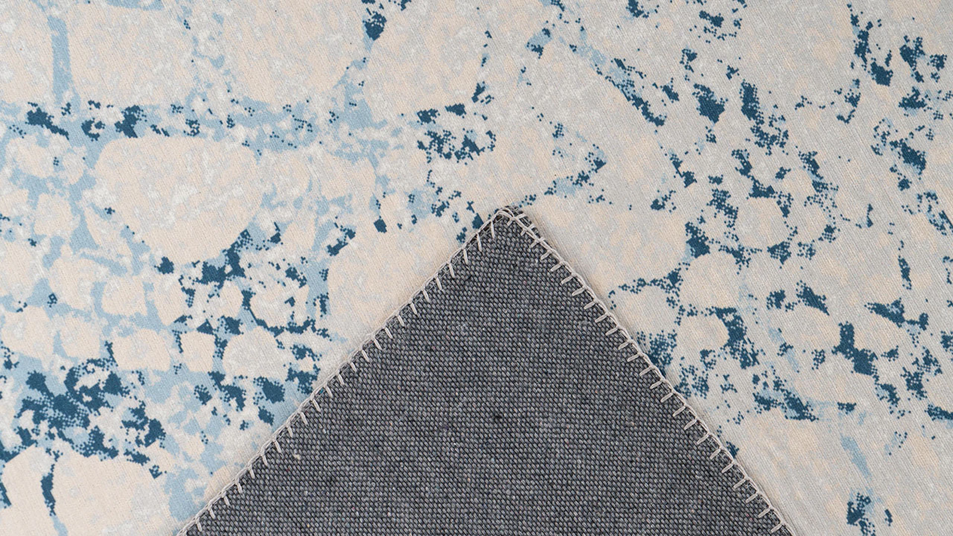 tapis de planéos - Galaxy 700 crème / bleu 80 x 150 cm
