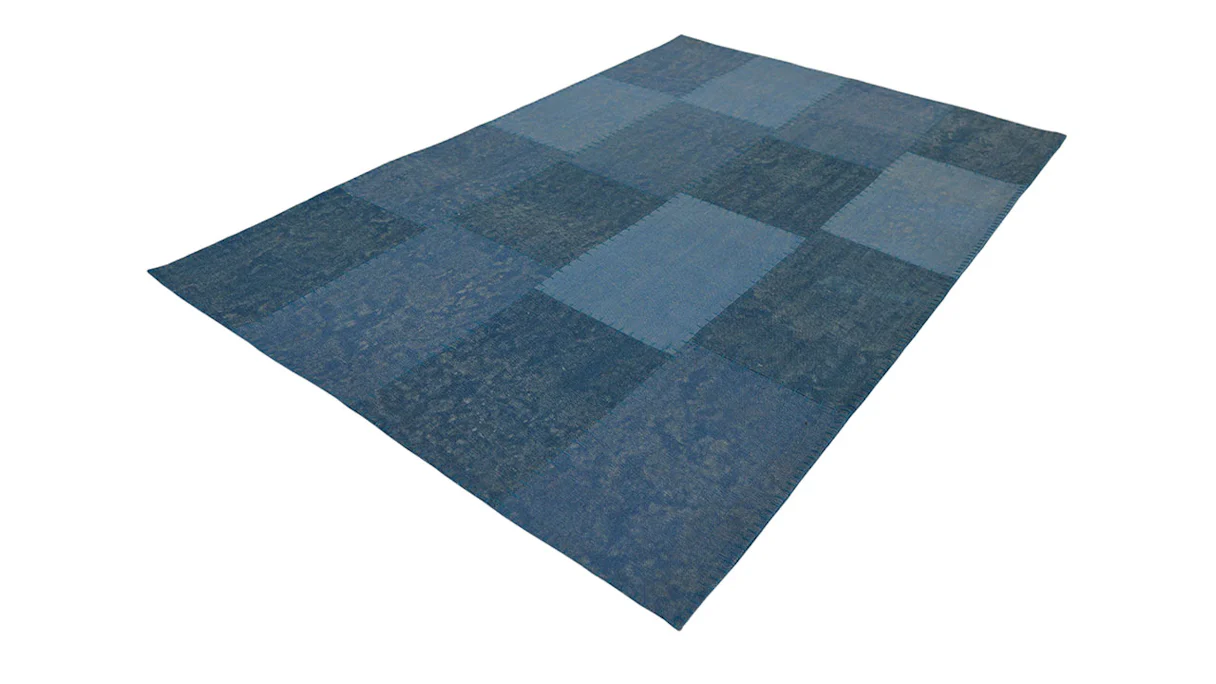 planeo Teppich - Lyrical 110 Multi / Blau 80 x 150 cm