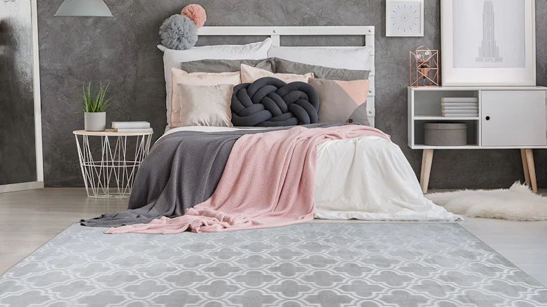 planeo Teppich - Monroe 100 Grau / Blau 160 x 230 cm