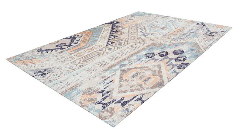 planeo Teppich - Indiana 200 Multi / Blau