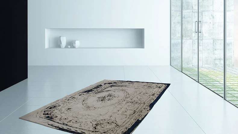 tapis planeo - Ballerina 740 Gris / Bleu 120 x 170 cm