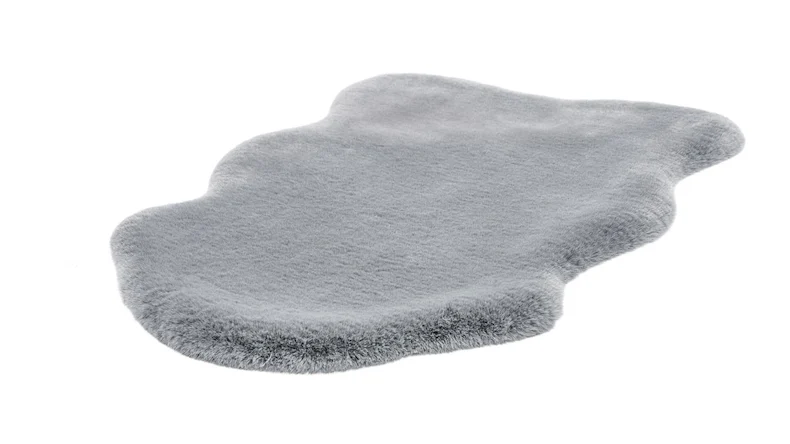 tappeto planeo - Coniglio Montone rovesciato 200 Grigio / Blu 60 x 90 cm