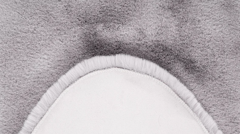 tappeto planeo - Coniglio doppio Montone rovesciato 300 Grigio / Blu 60 x 180 cm