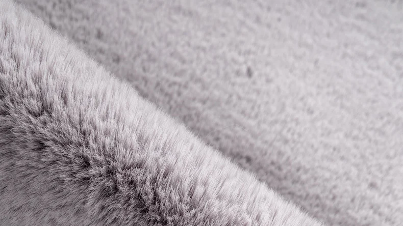 tappeto planeo - Coniglio doppio Montone rovesciato 300 Grigio / Blu 60 x 180 cm