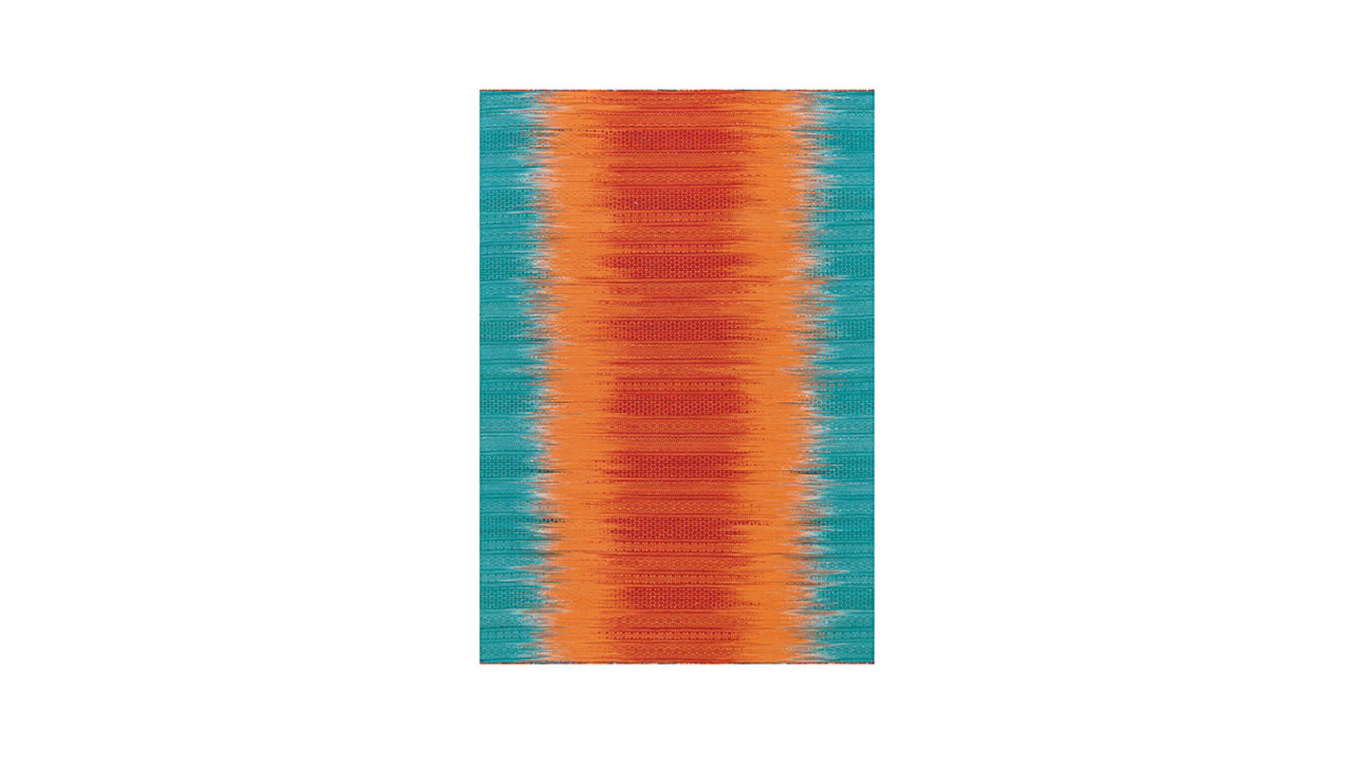 tapis planeo - Sunset 8070 Orange / Bleu 120 x 180 cm