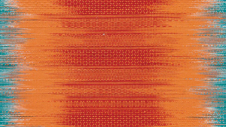 planeo Teppich - Sunset 8070 Orange / Blau 90 x 160 cm