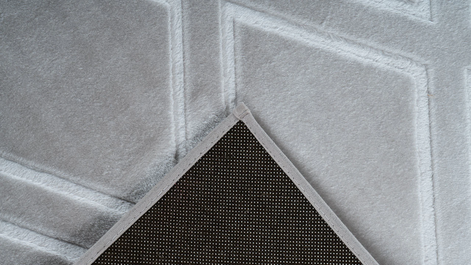 tapis planeo - Monroe 300 gris / bleu 80 x 150 cm
