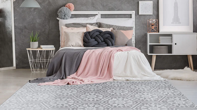 planeo Teppich - Monroe 200 Grau / Blau 200 x 290 cm