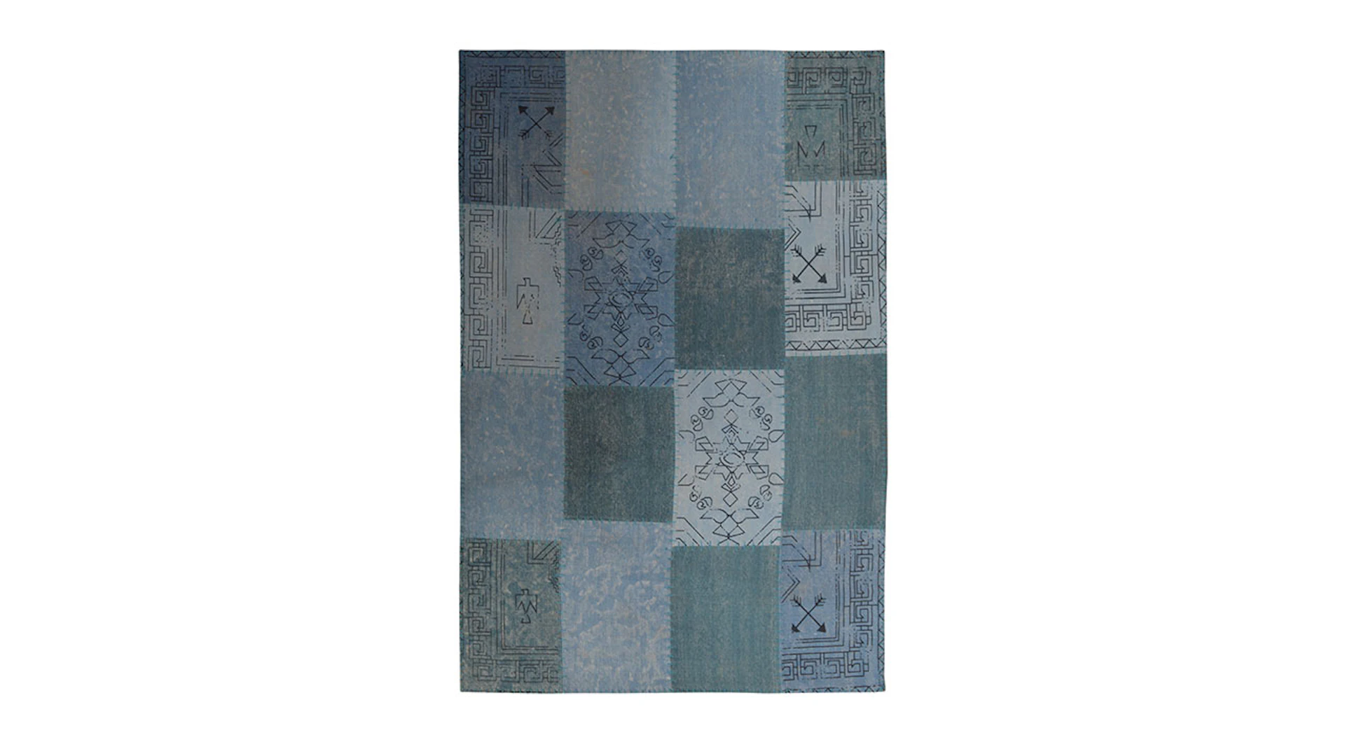tapis planeo - Lyrical 210 Multi / Bleu 160 x 230 cm
