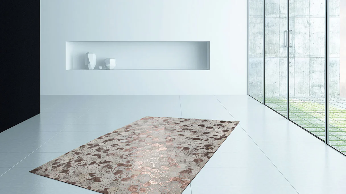 planeo carpet - Spark 210 ivory / chrome 120 x 170 cm