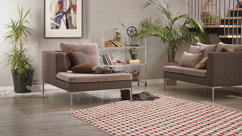 tappeto planeo - Scacchi 110 naturale / crema 160 x 230 cm