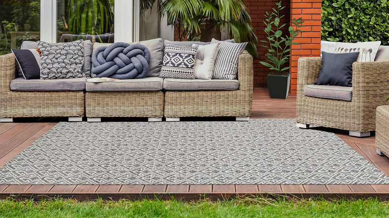 planeo Teppich - Yoga 100 Grau / Creme