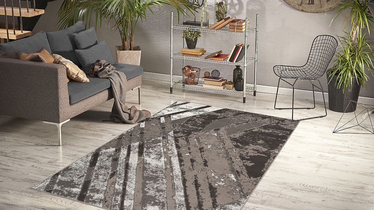 planeo carpet - Esperanto 425 grey / cream 80 x 150 cm