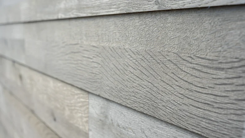 Wandverkleidung Holz planeo Woodwall Easyfix - Eiche Grau