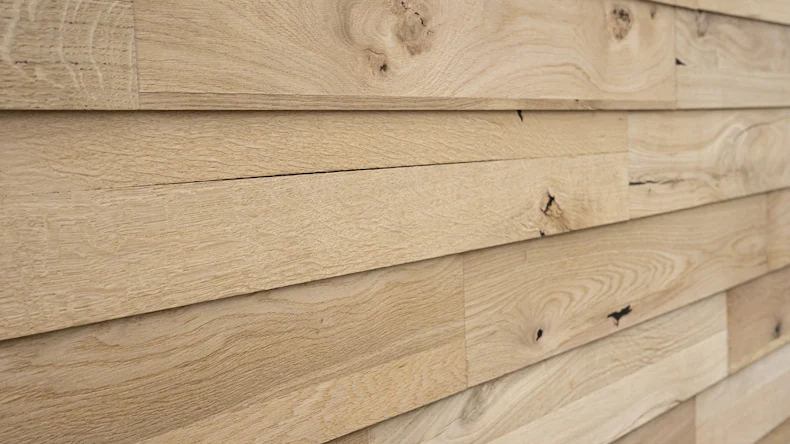 Wandverkleidung Holz planeo Woodwall Easyfix - Eiche Natur