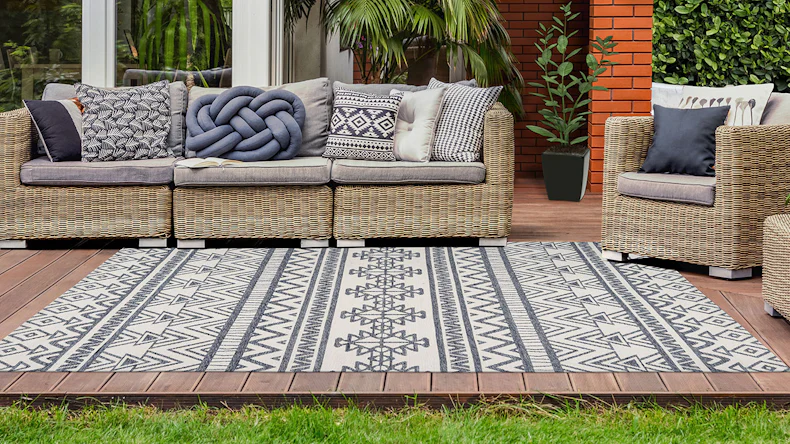 planeo Teppich - Yoga 500 Anthrazit / Elfenbein