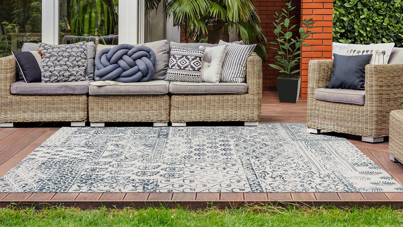 tappeto planeo - Yoga 300 blu scuro / avorio 80 x 150 cm