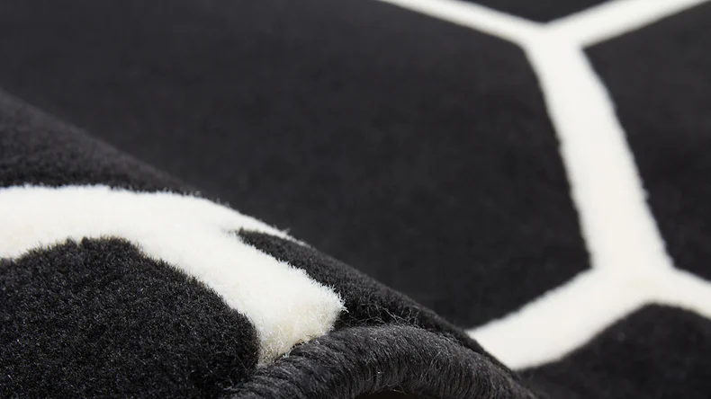 planeo Teppich - Lina 100 Schwarz / Elfenbein 120 x 170 cm