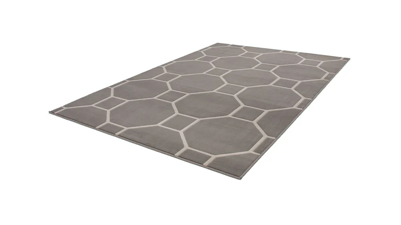 planeo Teppich - Lina 100 Taupe / Elfenbein