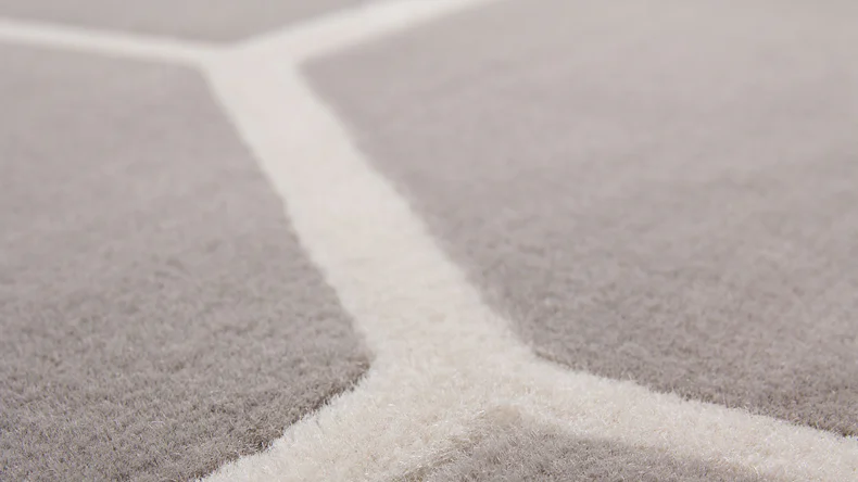 planeo Teppich - Lina 100 Taupe / Elfenbein 200 x 290 cm