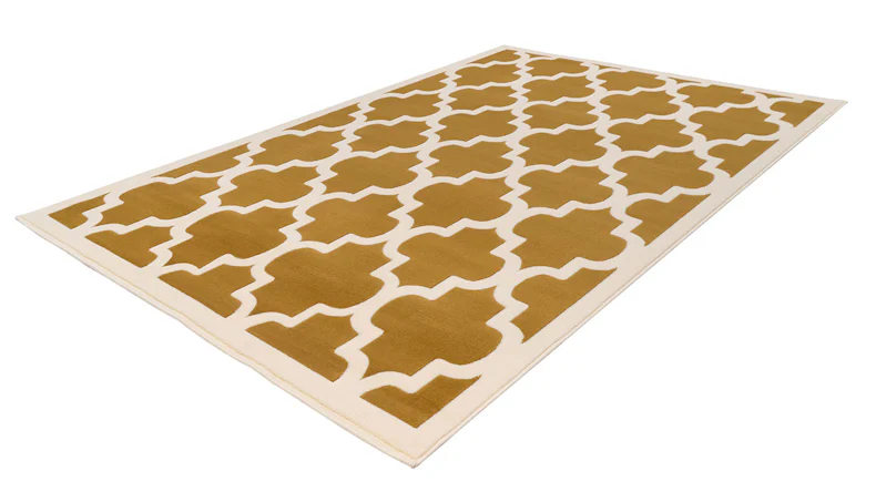 planeo Teppich - Manolya 2097 Gold / Elfenbein 160 x 230 cm